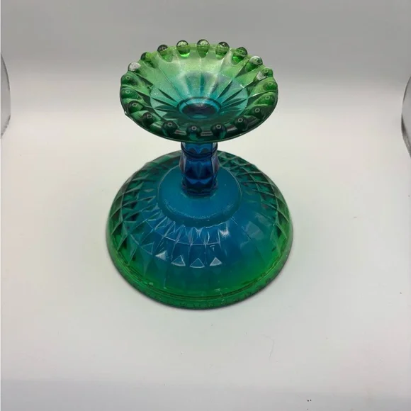 Elegant Green and Blue Glass Bowl - Picture 11 of 14